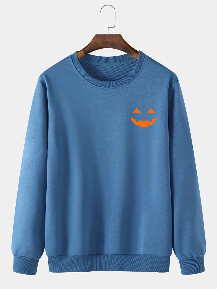 Casual Halloween Ghost Cartoon Sweatshirt För Män