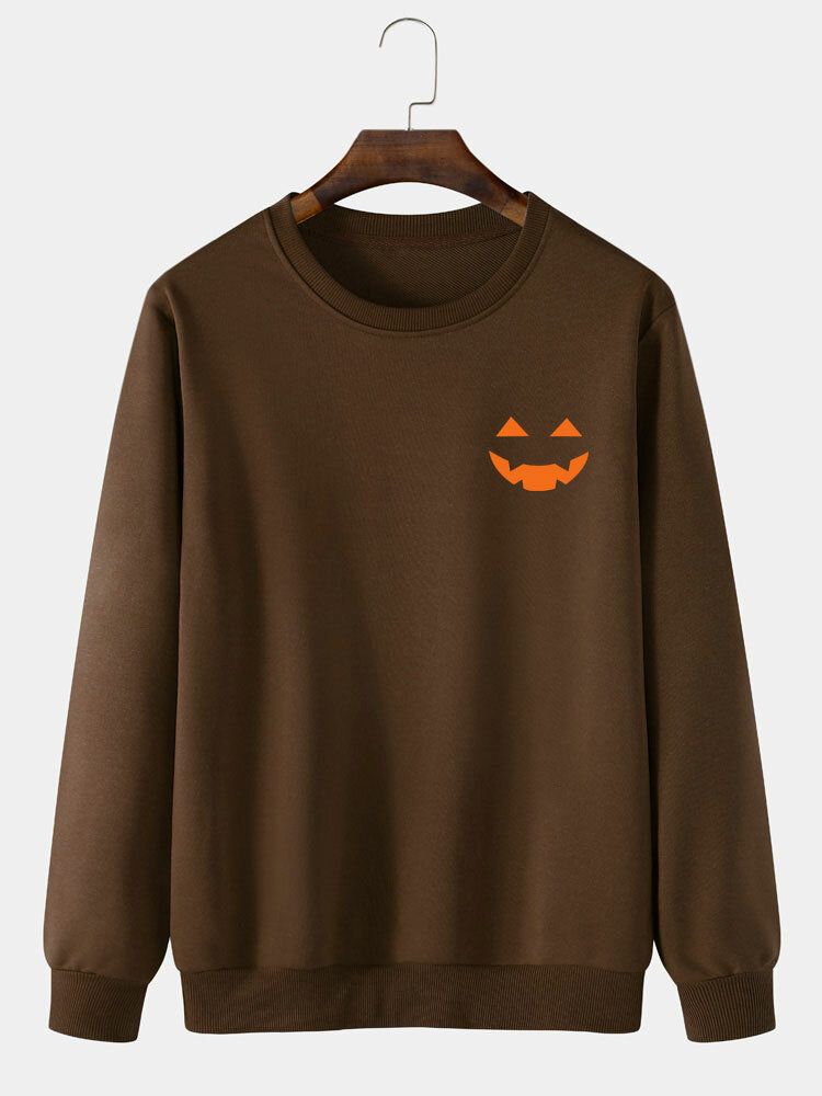 Casual Halloween Ghost Cartoon Sweatshirt För Män