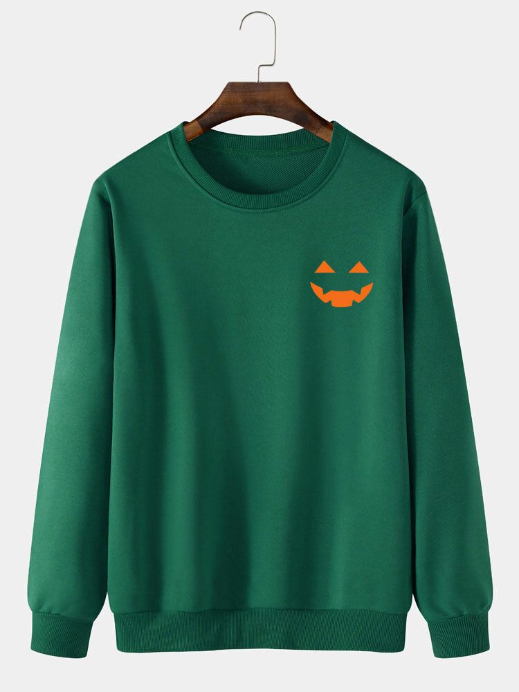 Casual Halloween Ghost Cartoon Sweatshirt För Män