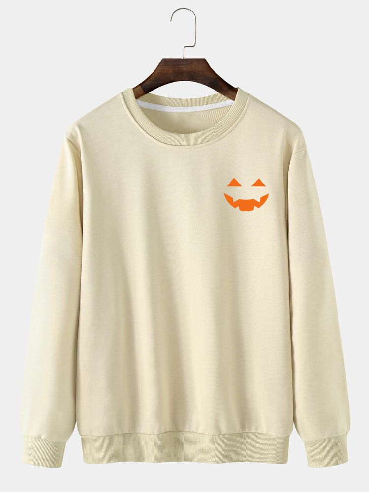 Casual Halloween Ghost Cartoon Sweatshirt För Män