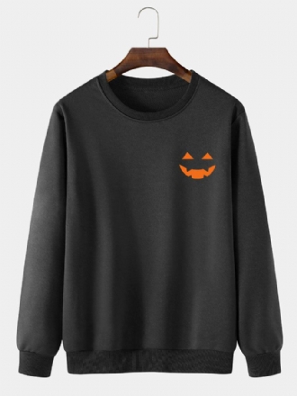 Casual Halloween Ghost Cartoon Sweatshirt För Män