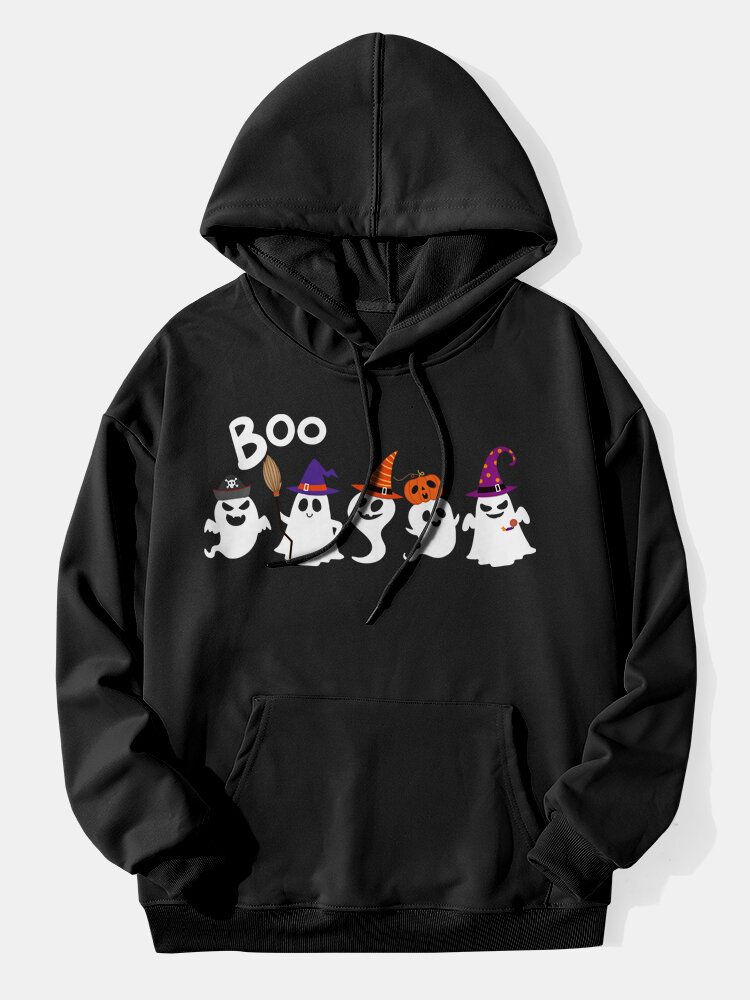 Halloween Ghost Dragsko För Män Casual Sweatshirt