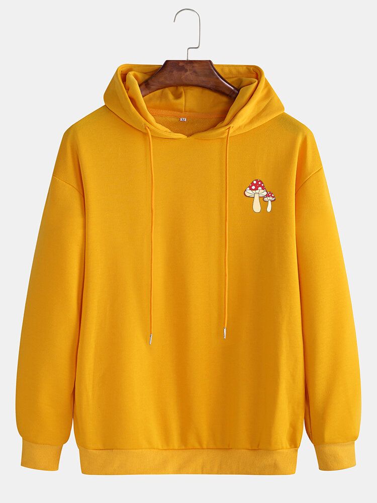 Herr Svamp Brösttryck Enfärgad Dragsko Lös Hoodie