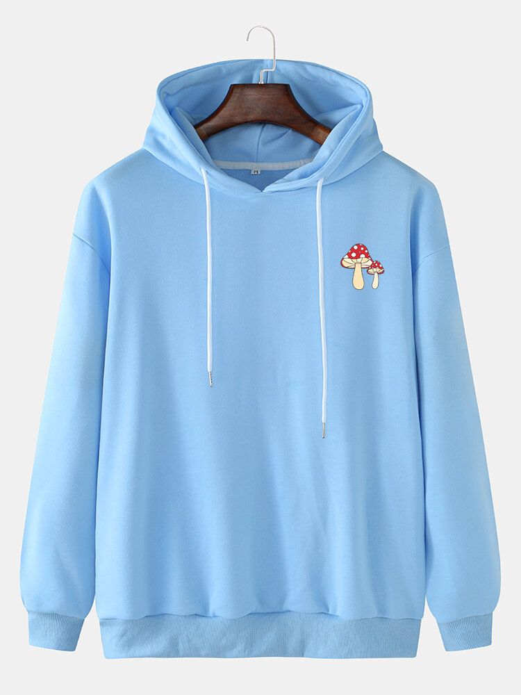 Herr Svamp Brösttryck Enfärgad Dragsko Lös Hoodie