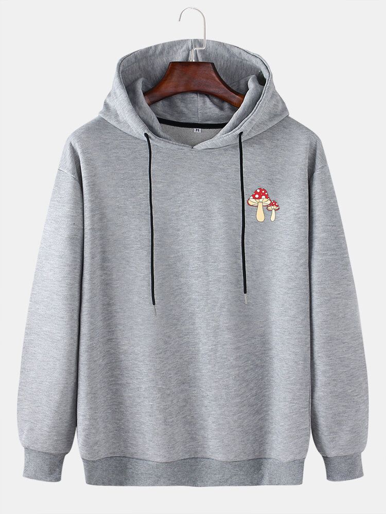 Herr Svamp Brösttryck Enfärgad Dragsko Lös Hoodie