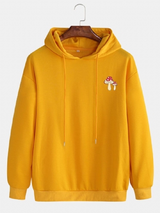 Herr Svamp Brösttryck Enfärgad Dragsko Lös Hoodie