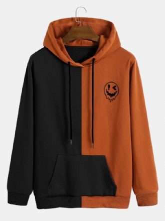 Hoodies Med Känguruficka För Män Med Halloween-mönstertryck