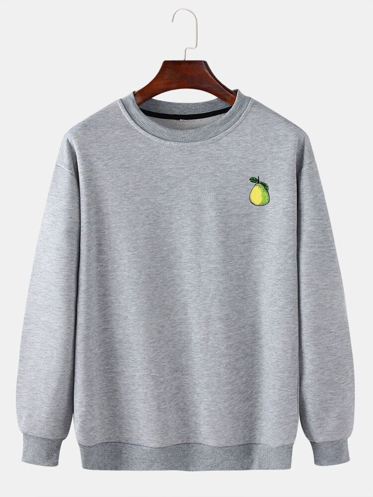 Pärontryck Pärontrycktröja För Män Långärmad Casual Sweatshirts