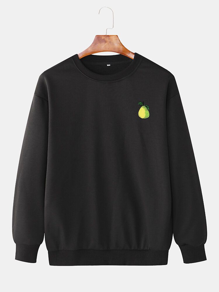 Pärontryck Pärontrycktröja För Män Långärmad Casual Sweatshirts