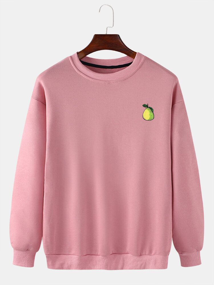 Pärontryck Pärontrycktröja För Män Långärmad Casual Sweatshirts