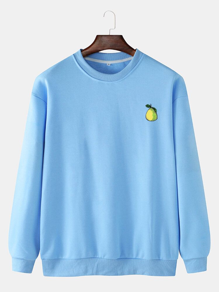 Pärontryck Pärontrycktröja För Män Långärmad Casual Sweatshirts