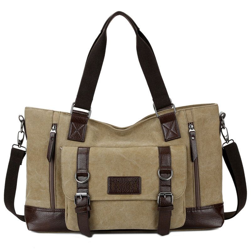 Herr Canvas Casual Sling Bag Handväska Resväska