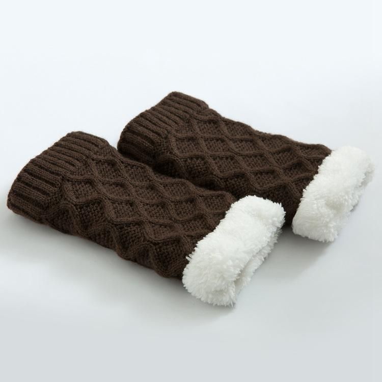 Unisex Vinterbenvärmare Thicken Fleece Liner Pads Strumpor