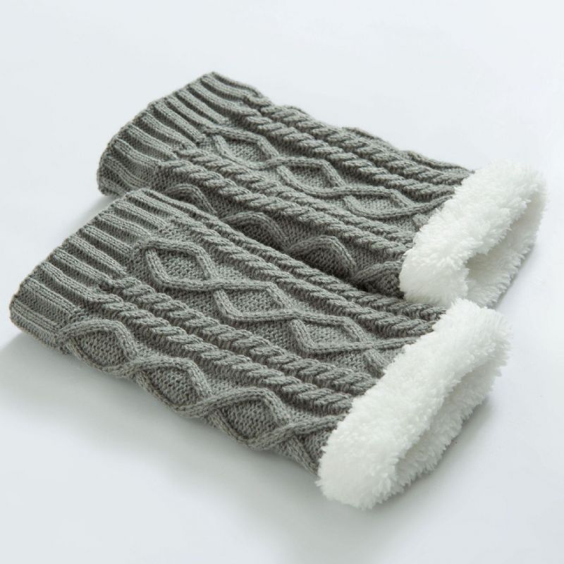 Unisex Winter Plus Velvet Knä Ankel Vadvärmare Sockor