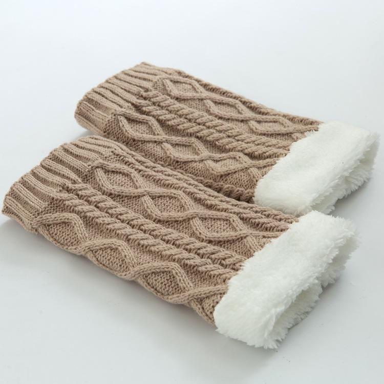 Unisex Winter Plus Velvet Knä Ankel Vadvärmare Sockor