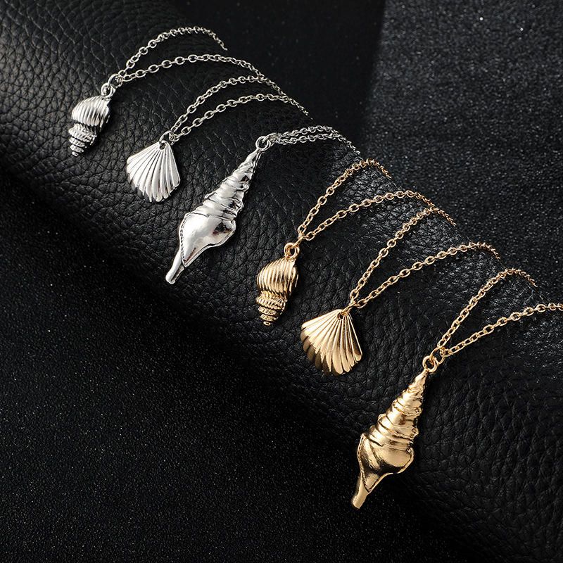 Bohemian Shell Hängsmycke Flerlagers Halsband Conch Chain Halsband Vintage Smycken För Kvinnor