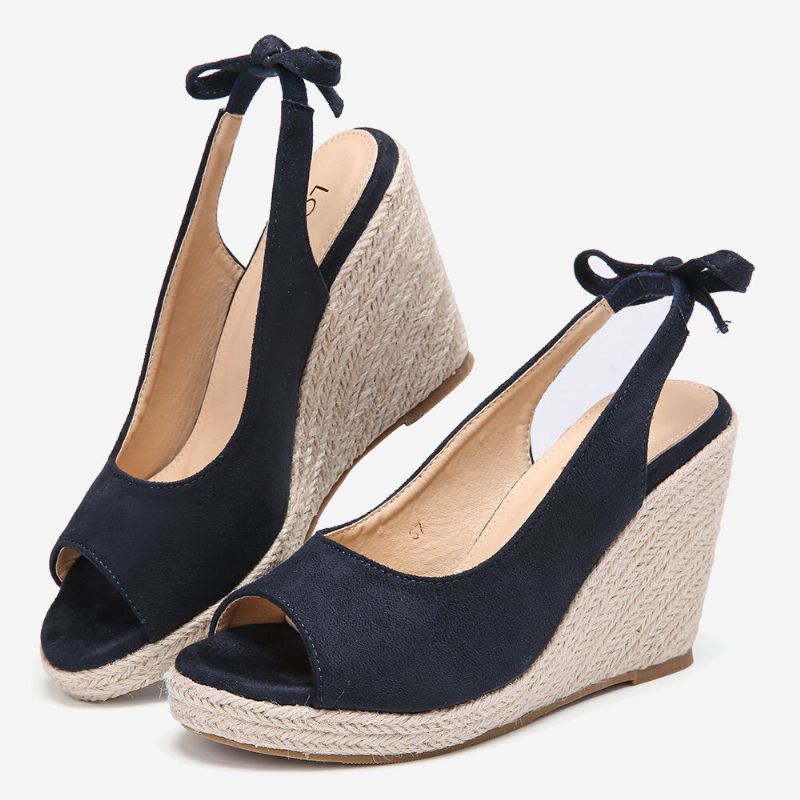 Dam Bekväm Andningsbar Slingback Casual Wedges Sandaler