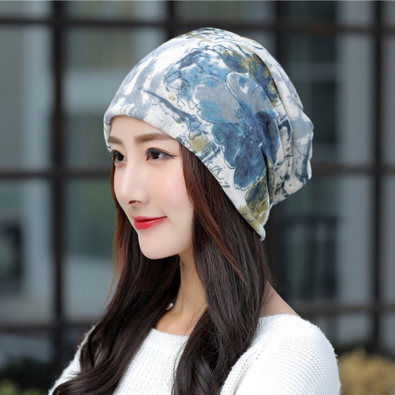 Andningsbar Kemo Cap Print Mössa Turban Outdoor Cap