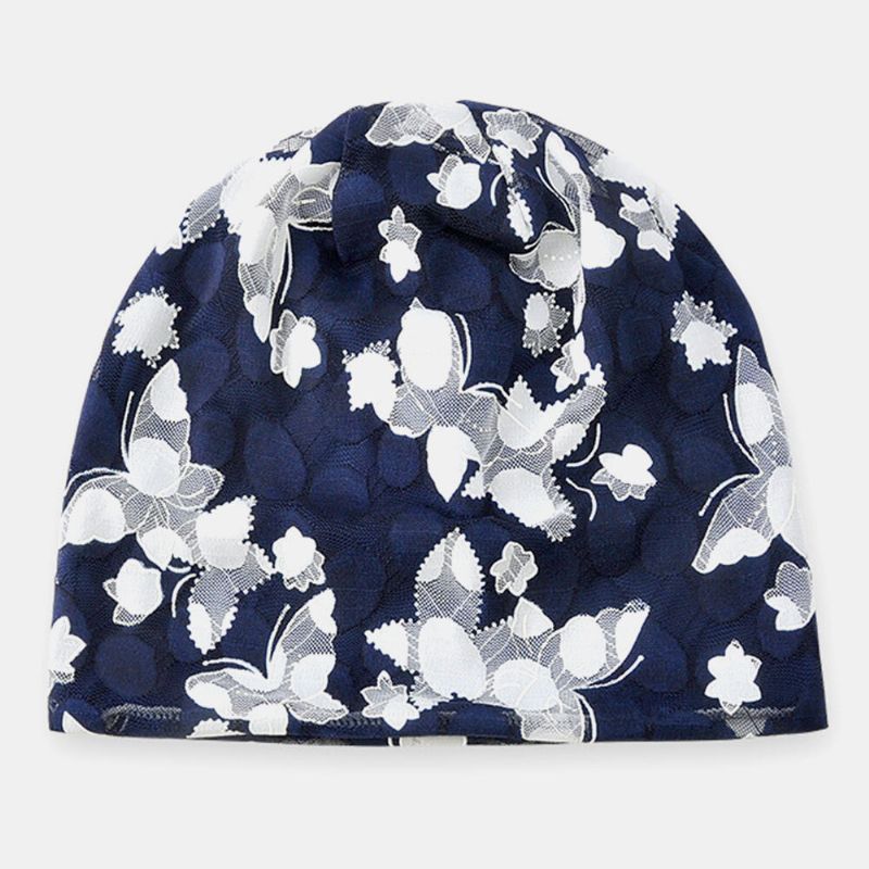 Butterfly Beanie Hat Printing Chemotherapy Cap Turban Cap