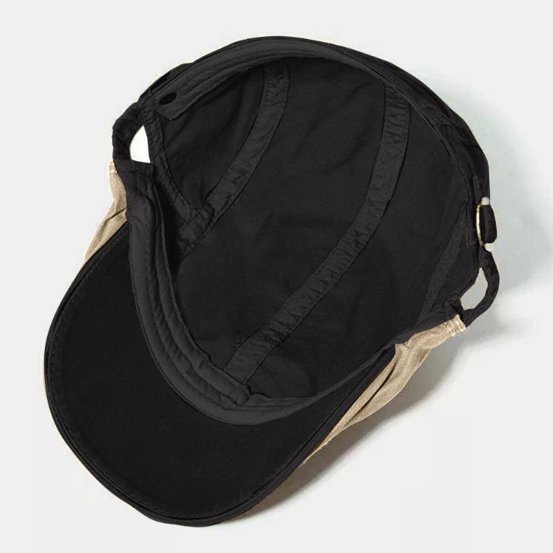 Collrown Herr Tofs Färg Matchande Murgröna Keps Etikett Patch Casual Vilda Justerbara Baskrar Flat Kepsar Sommar Newsboy Hatt