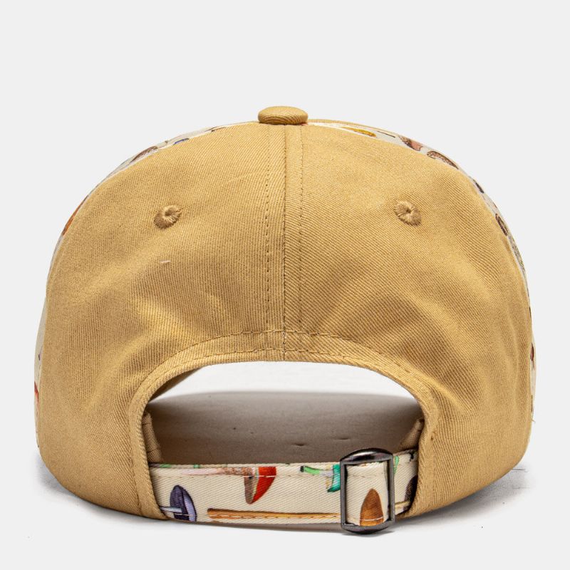 Collrown Unisex Mushroom Patch Patch Patchwork Mode Personlighet Solskydd Baseballhatt