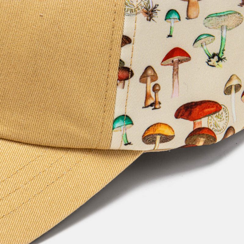 Collrown Unisex Mushroom Patch Patch Patchwork Mode Personlighet Solskydd Baseballhatt