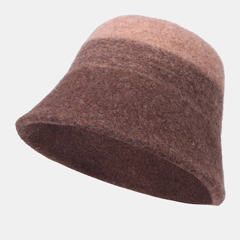 Dam Ylle Dubbelsidig Slitage Kortbrättad Bucket Hat Utomhus Vindtät Varm Klockformad Fisherman Hat