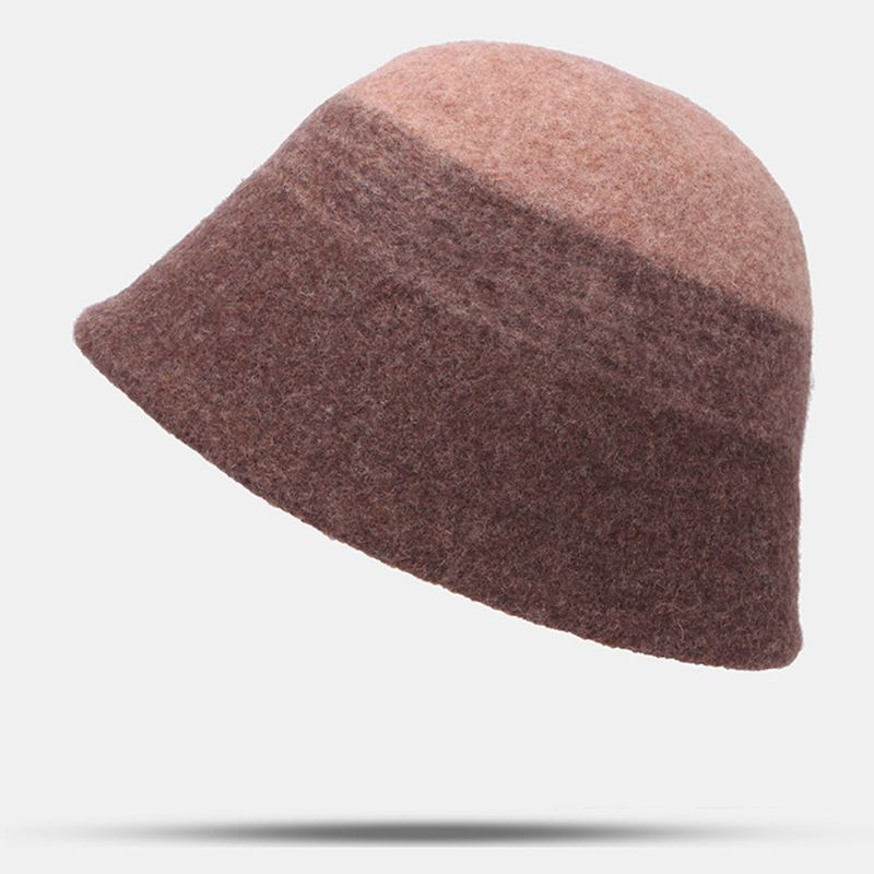 Dam Ylle Dubbelsidig Slitage Kortbrättad Bucket Hat Utomhus Vindtät Varm Klockformad Fisherman Hat