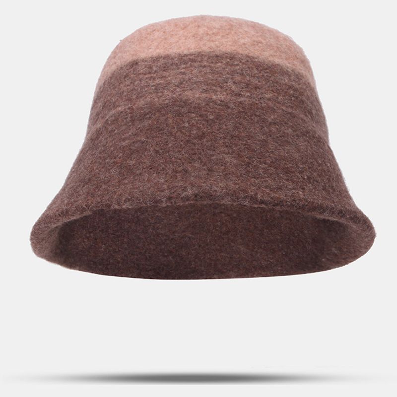 Dam Ylle Dubbelsidig Slitage Kortbrättad Bucket Hat Utomhus Vindtät Varm Klockformad Fisherman Hat