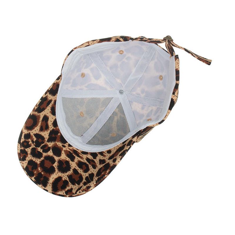 Damer Herr Leopard Baseballkeps Andas Solhatt