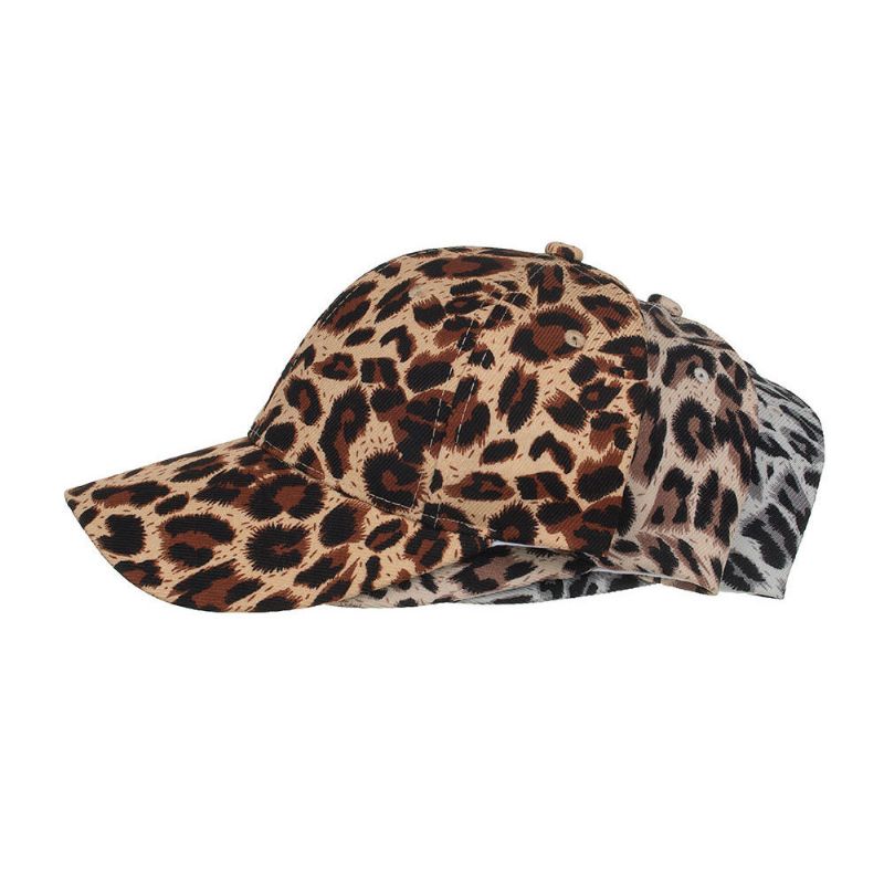 Damer Herr Leopard Baseballkeps Andas Solhatt