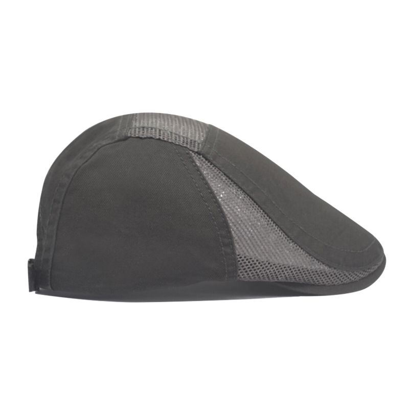 Herr Bomull Andas Nyans Kort Brättad Casual Retro Avantgarde Hatt Basker Flat Cap