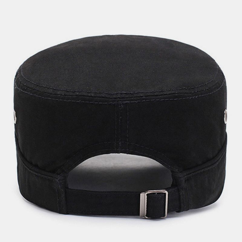 Herrmode Andas Nödställda Militärkeps Casual Justerbar Solskydd Flat Top Cap Cadet Hat