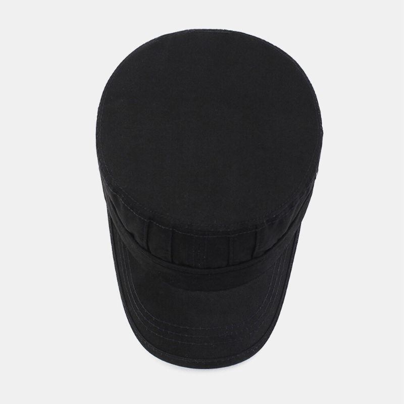 Herrmode Andas Nödställda Militärkeps Casual Justerbar Solskydd Flat Top Cap Cadet Hat