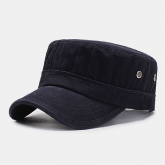 Herrmode Andas Nödställda Militärkeps Casual Justerbar Solskydd Flat Top Cap Cadet Hat