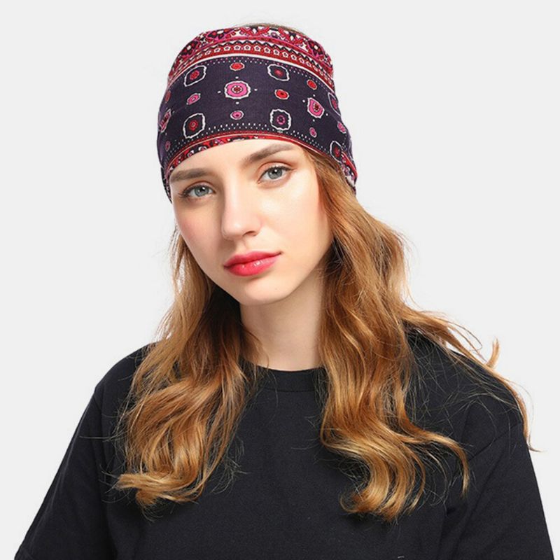 Kvinnor Blommös Mössa Scarf Turban Head Wrap Cap