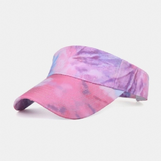 Kvinnor Färg Tie Dye Utskrift Baseball Keps Mode Solskyddsmedel Tom Topphatt