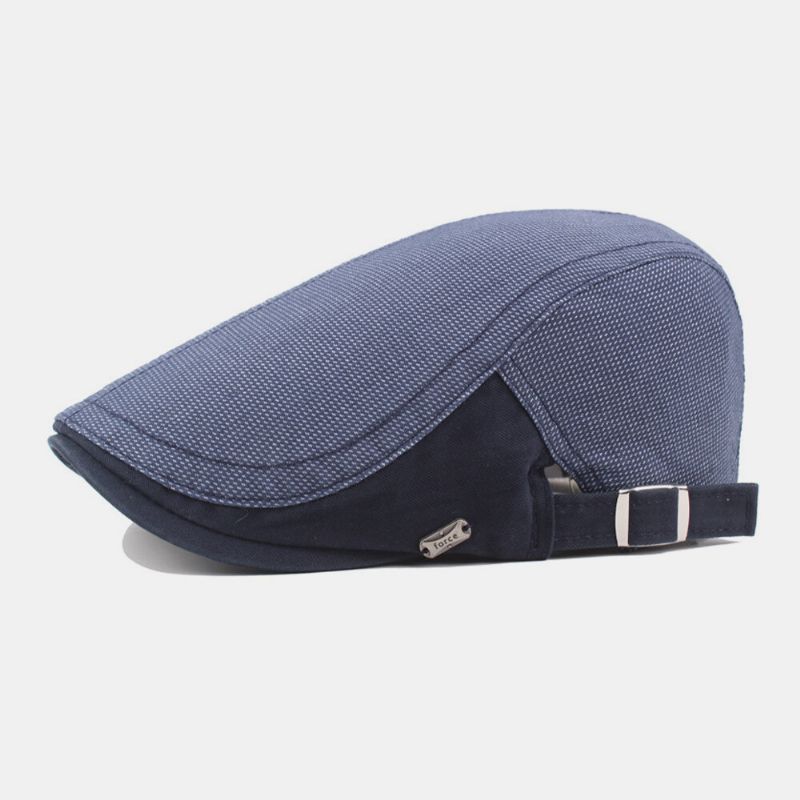 Kvinnor Män Bomull Gjord Gammalt Spetsmönster Justerbar Retro Casual Flat Hat Basker Hat Framåt Hatt