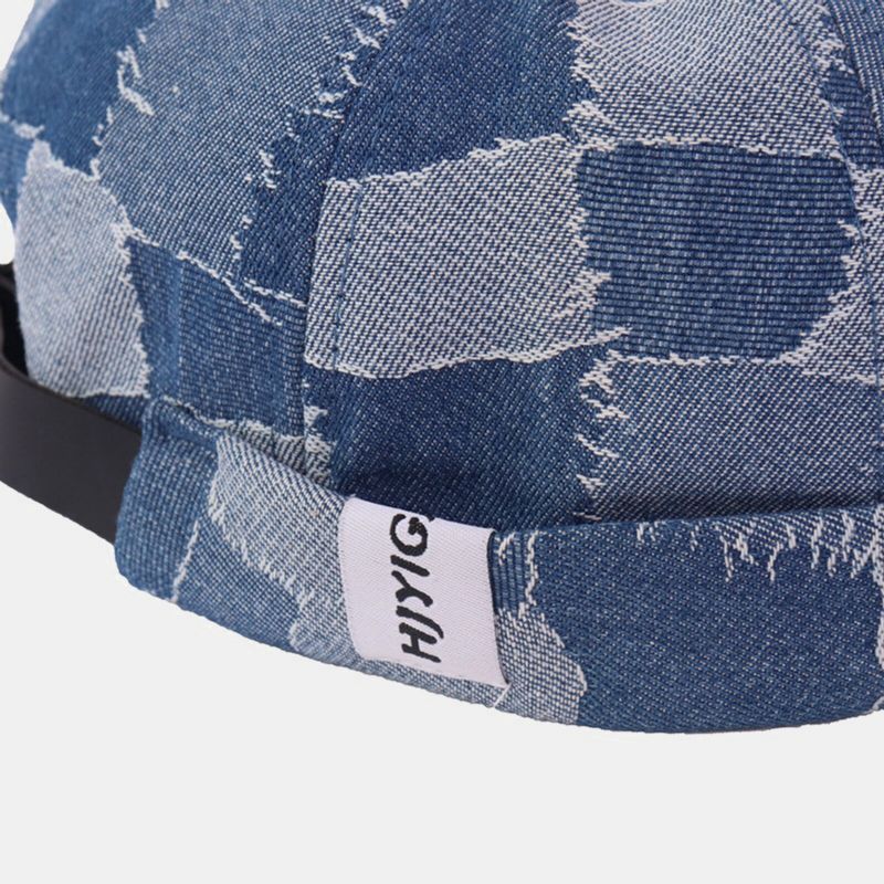 Män Casual Hyresvärd Kepsar Döskalle Kepsar Patchwork Cowboy Denim Hatt