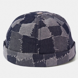 Män Casual Hyresvärd Kepsar Döskalle Kepsar Patchwork Cowboy Denim Hatt