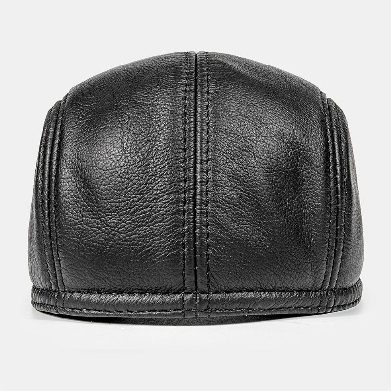 Män Första Layer Kohud Brätte Platt Keps Brittisk Vattentät Värme Basker Forward Cap Peaked Cap