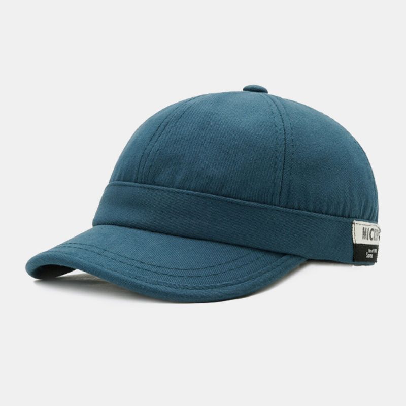 Män Kortbrättad Letter Patch Snapback-hatt Casual Street Hip Hop-hatt Suncreen Baseballkeps