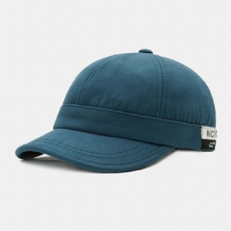 Män Kortbrättad Letter Patch Snapback-hatt Casual Street Hip Hop-hatt Suncreen Baseballkeps