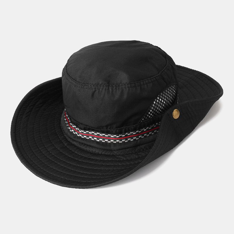 Män Kvinna Snabbtorkande Fisherman Bucket Hat Hopfällbar Visirhatt Med Broderi