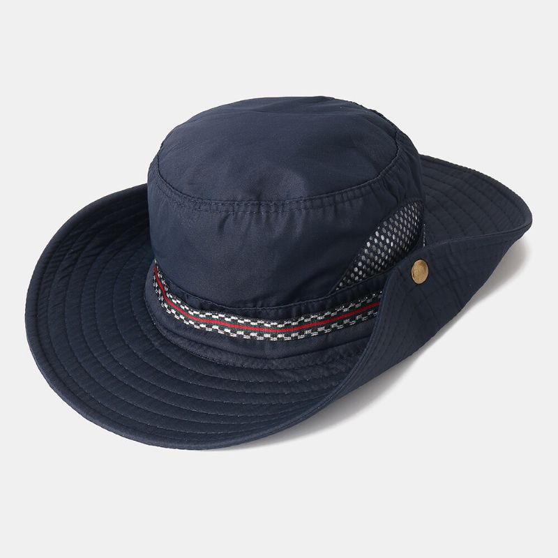 Män Kvinna Snabbtorkande Fisherman Bucket Hat Hopfällbar Visirhatt Med Broderi