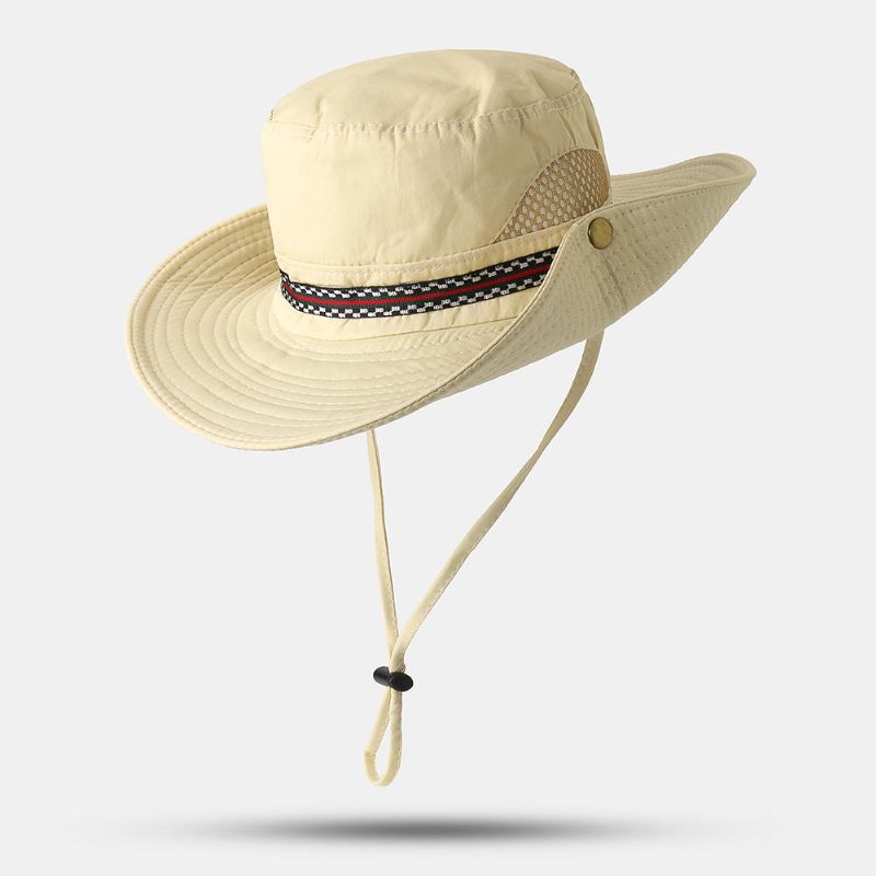 Män Kvinna Snabbtorkande Fisherman Bucket Hat Hopfällbar Visirhatt Med Broderi