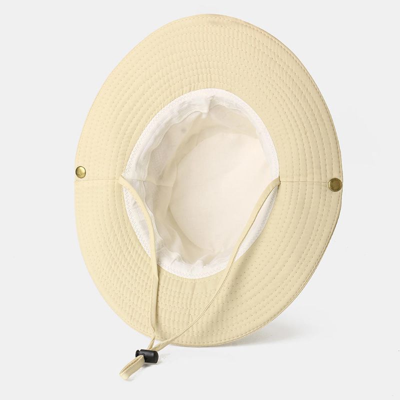 Män Kvinna Snabbtorkande Fisherman Bucket Hat Hopfällbar Visirhatt Med Broderi