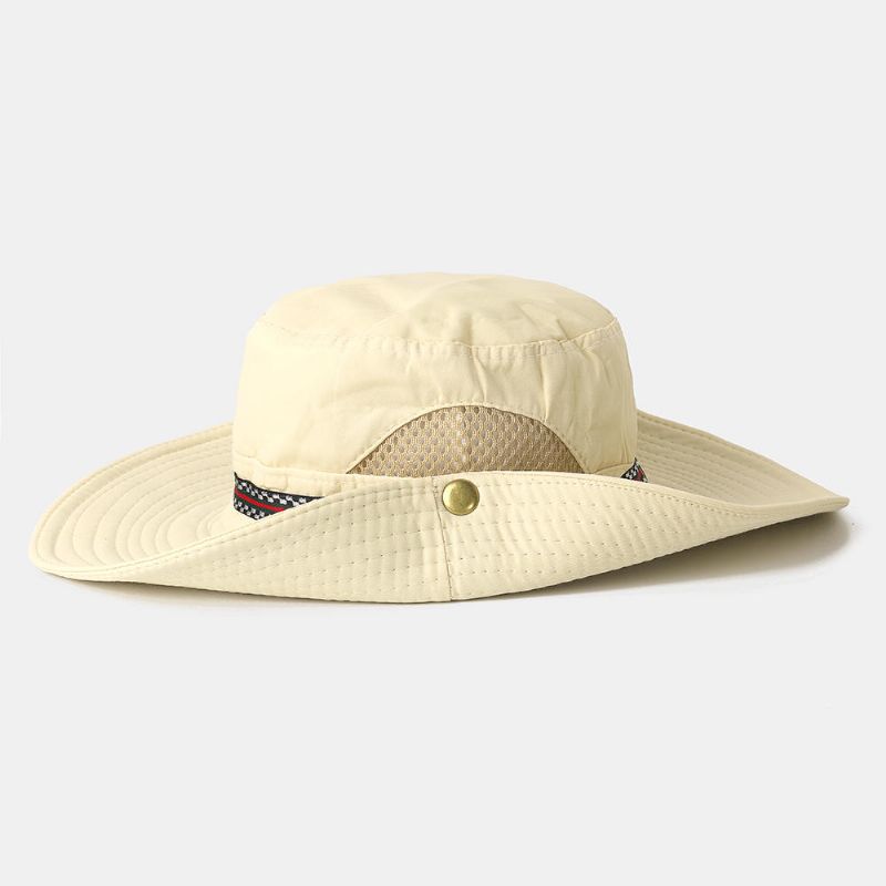 Män Kvinna Snabbtorkande Fisherman Bucket Hat Hopfällbar Visirhatt Med Broderi