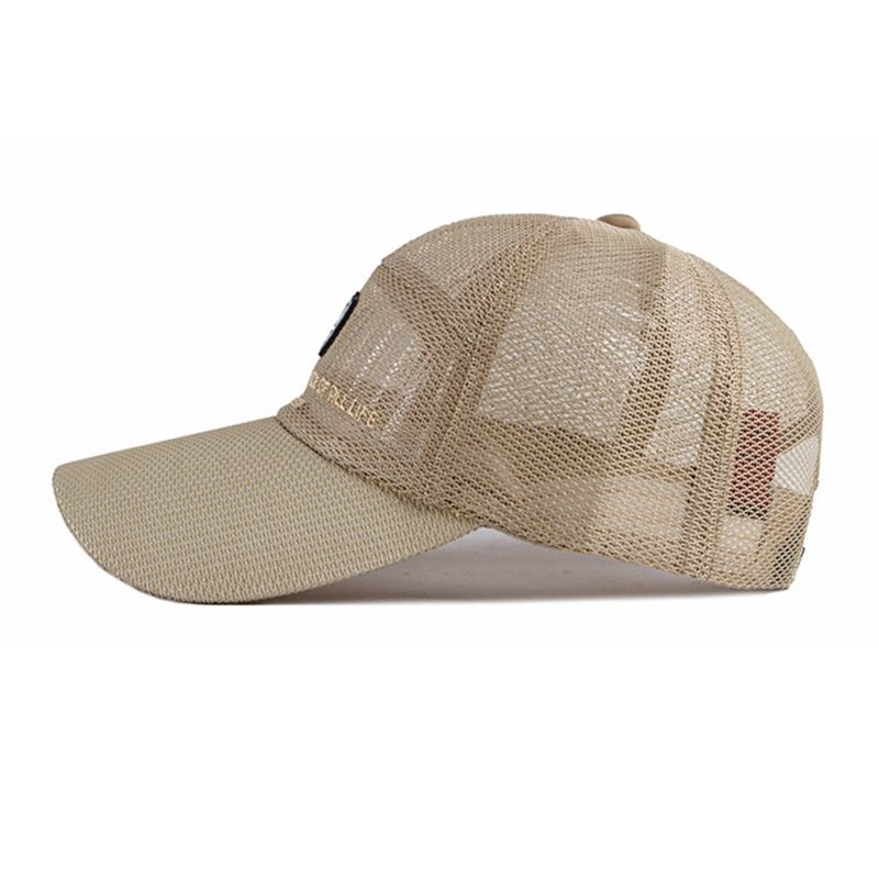 Men Comfy Justerbar Mesh Outdoor Shade Baseball Flat Hat