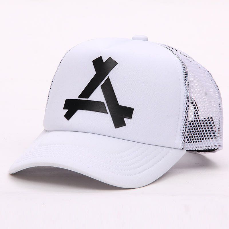 New Fashion Letter A Baseballkeps Unisex Nätyta Andas Hiphop-hattar Sommarsolkräm Solhatt